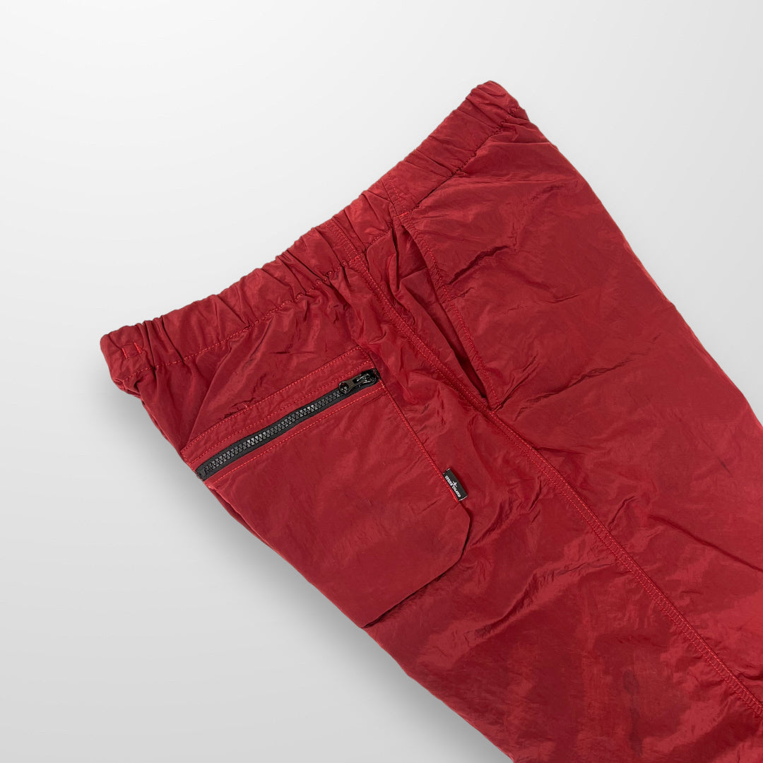 Stone Island Nylon Metal Shimmer Trousers In Red