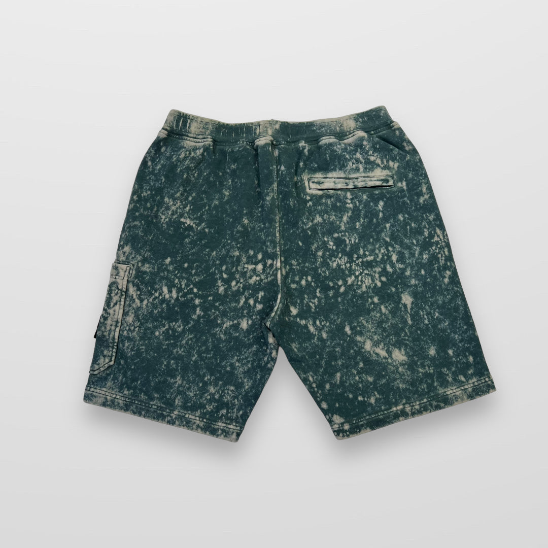 Stone Island Camo OVD Treatment Tracksuit Shorts In Green