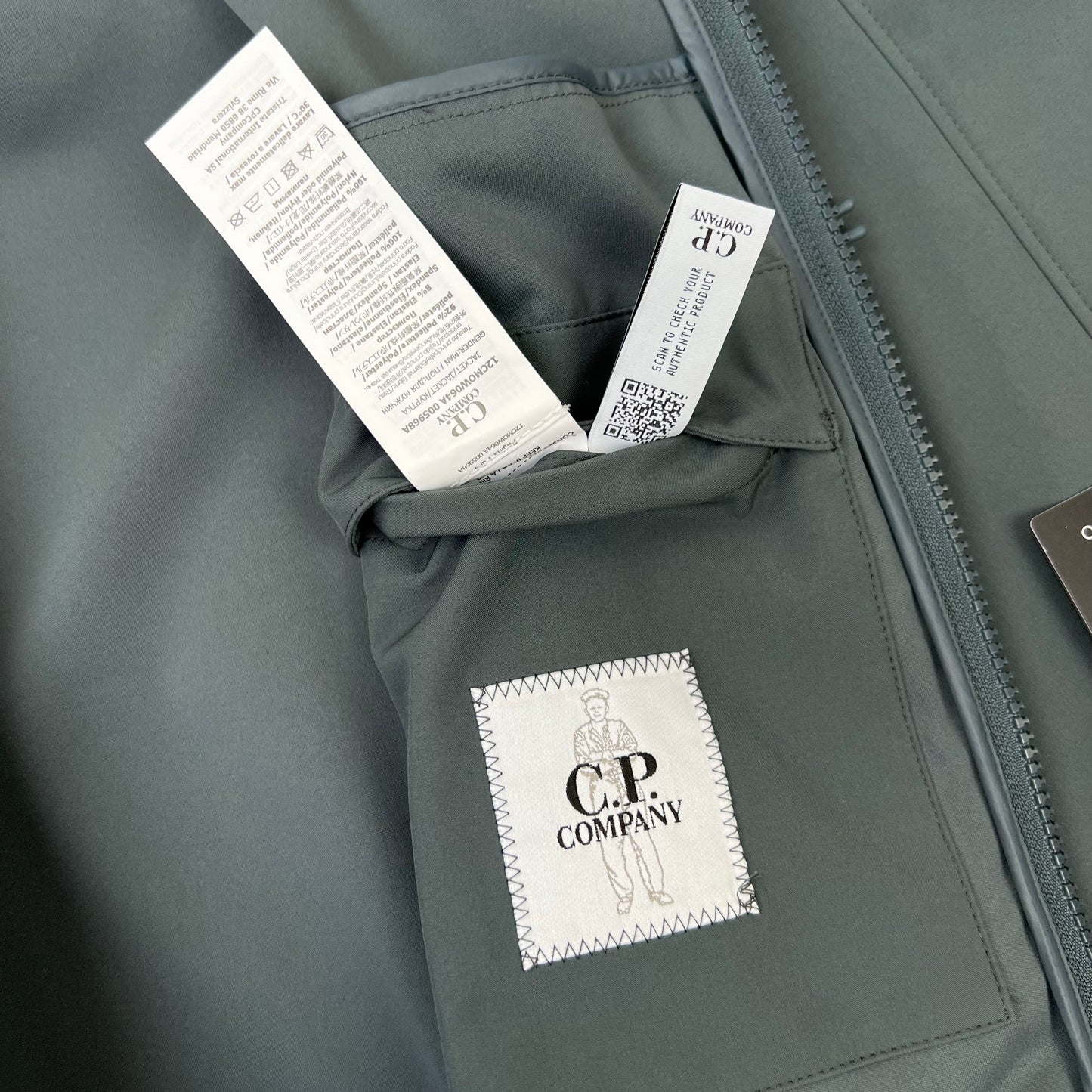 CP Company Soft Shell R Metropolis Jacket In Dark Grey