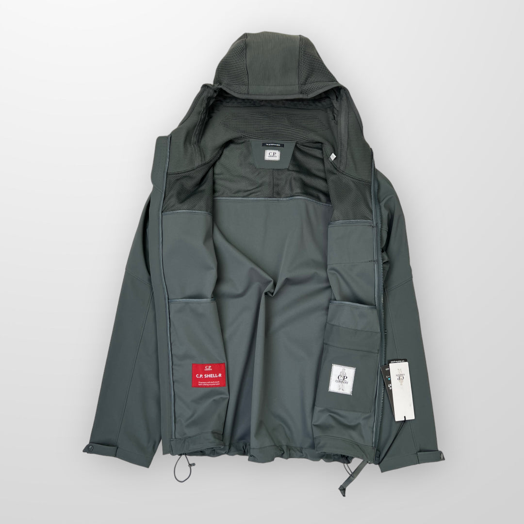 CP Company Soft Shell R Metropolis Jacket In Dark Grey