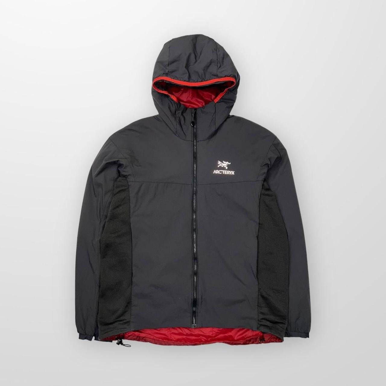Arc’Teryx Atom LT Jacket In Grey & Red W/ 3m Logo