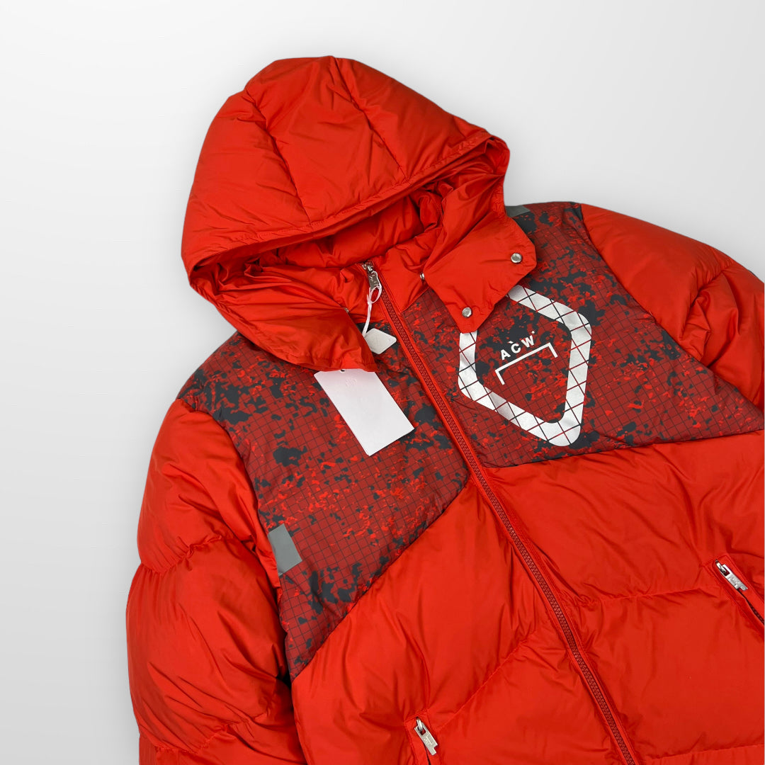 ACW A COLD WALL Panelled Puffer Jacket In Rust