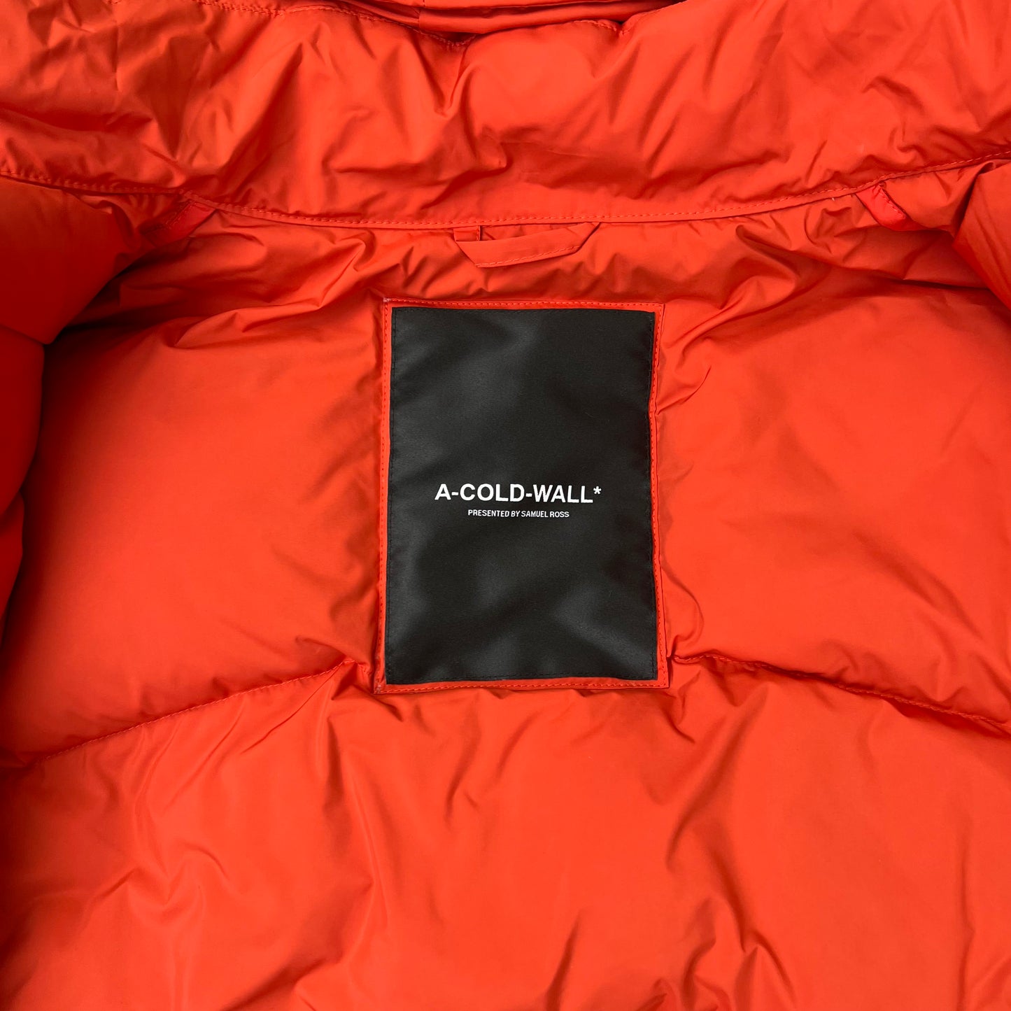 ACW A COLD WALL Panelled Puffer Jacket In Rust