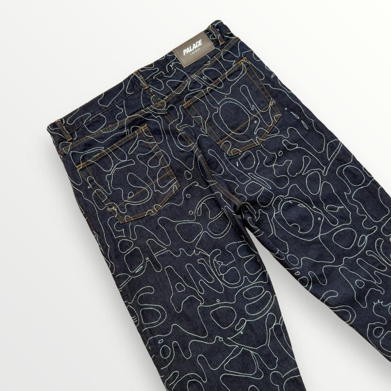 Palace P45 Splat Jeans In Indigo