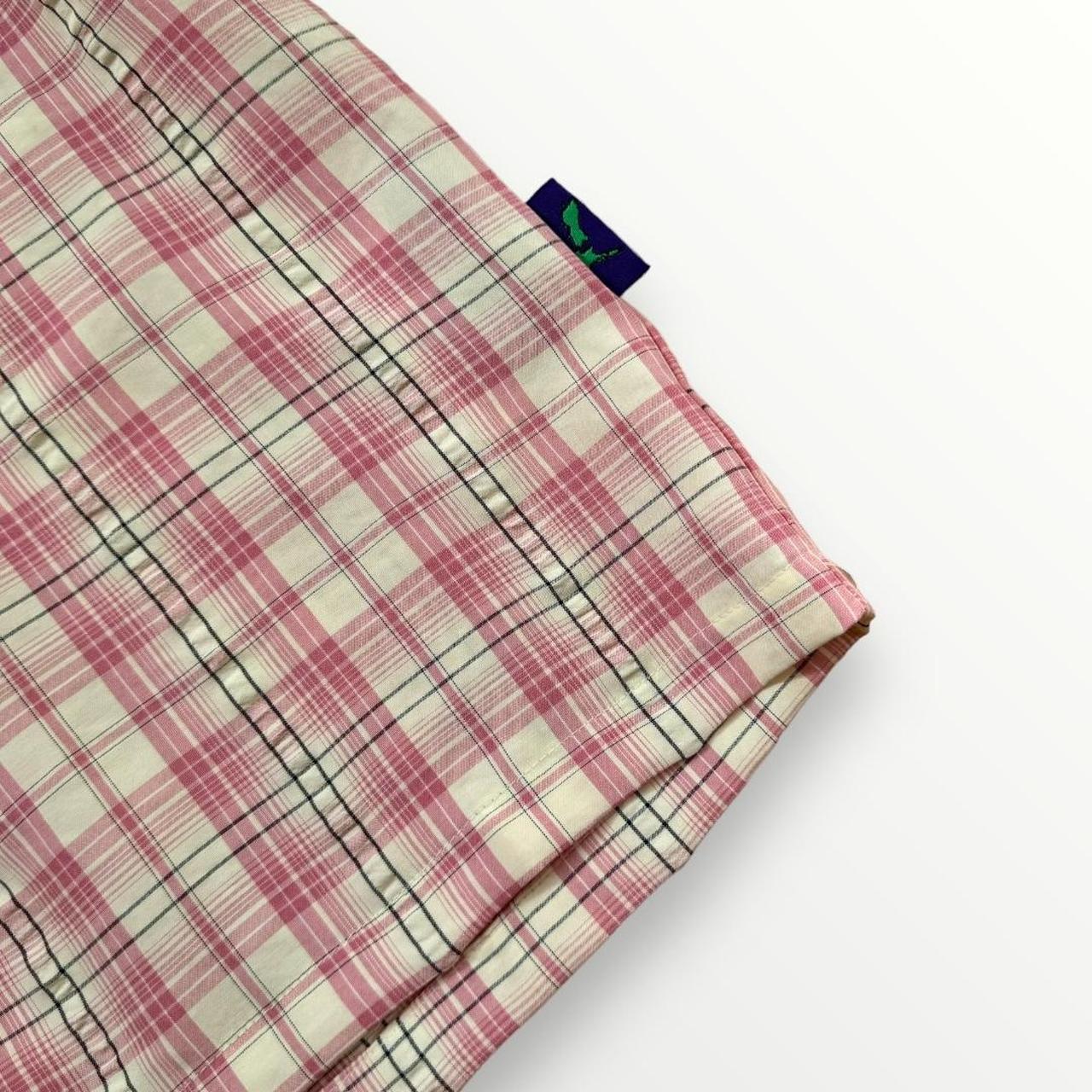 ADWYSD Plaid Checkered Shirt In Light Pink