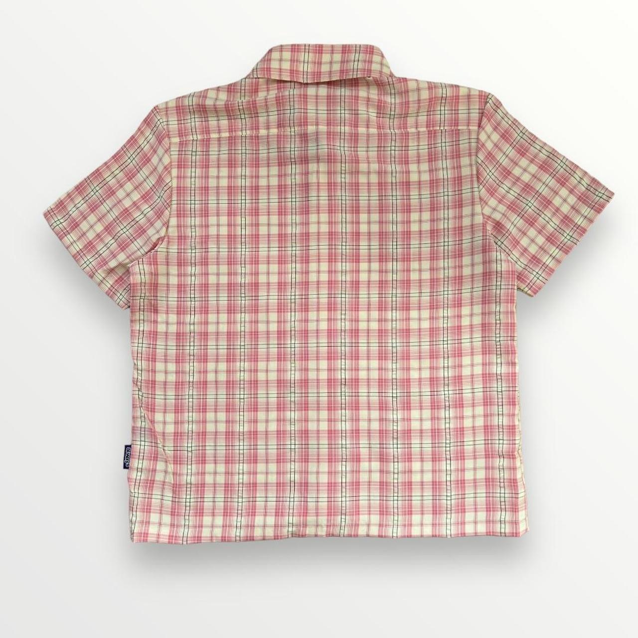 ADWYSD Plaid Checkered Shirt In Light Pink