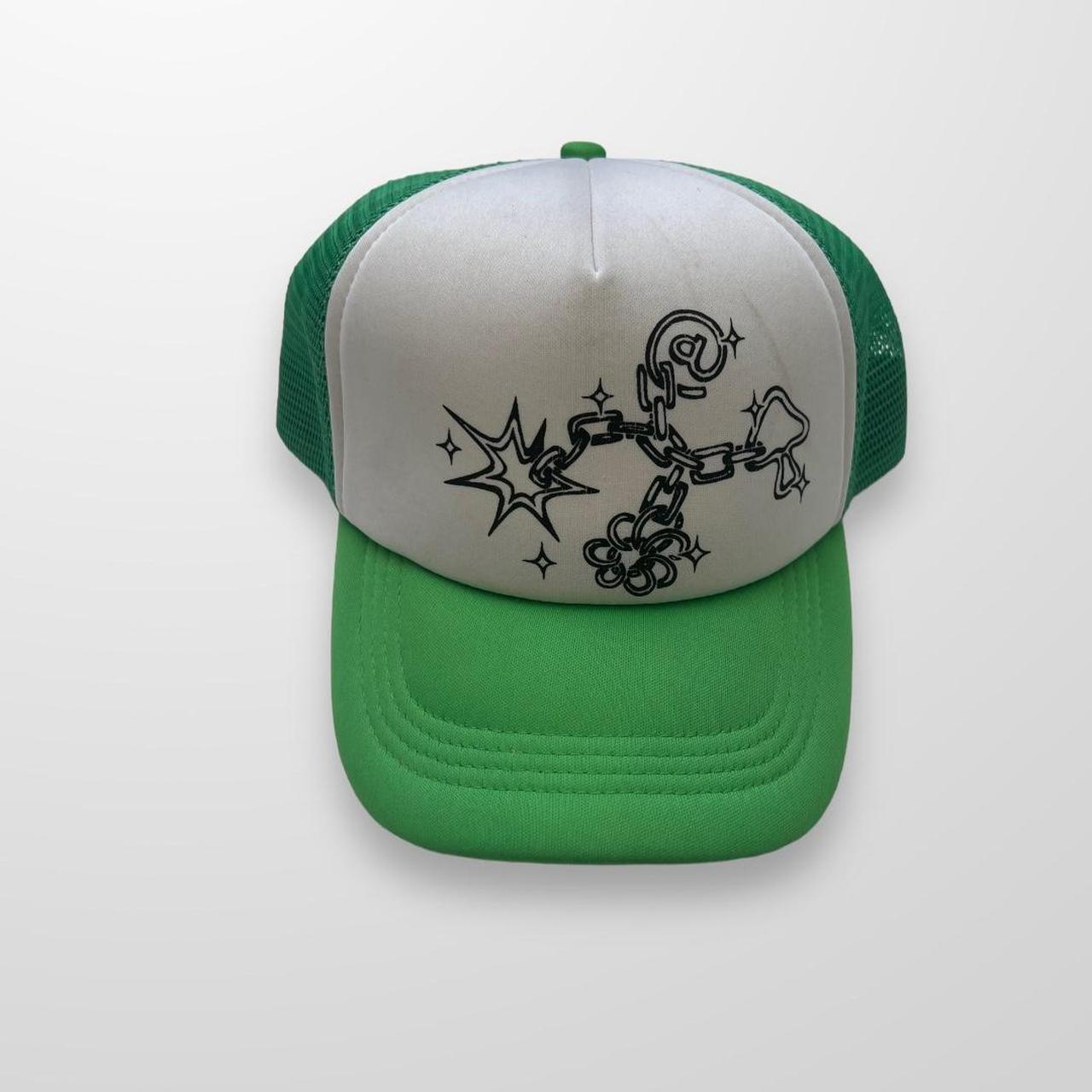ADWYSD Trucker Mesh Cap In Green & White