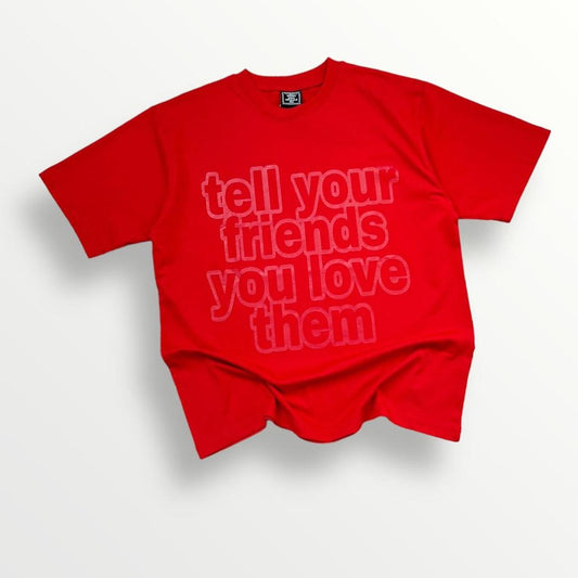 ADWYSD TYFYLT T-Shirt In Red W/ Front & Back Print