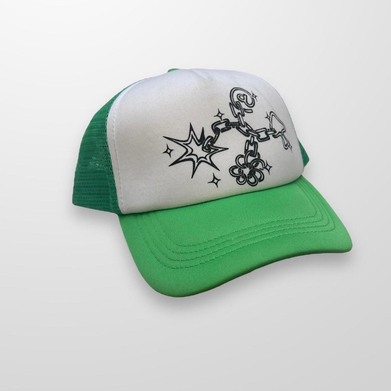 ADWYSD Trucker Mesh Cap In Green & White