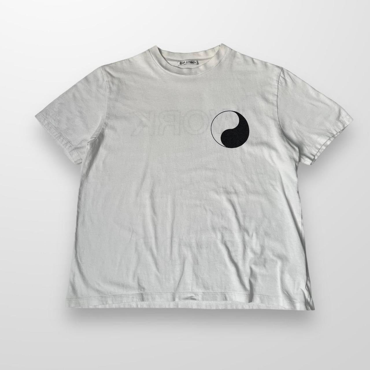 Our Legacy Work Shop Yin Yan T-Shirt In White & Black