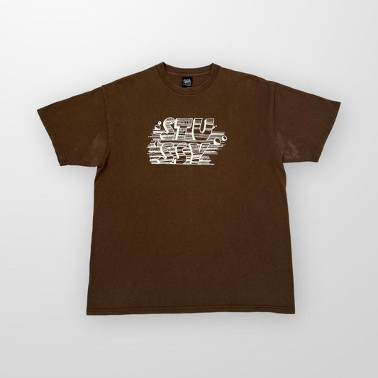 Vintage Stussy T-Shirt In Brown