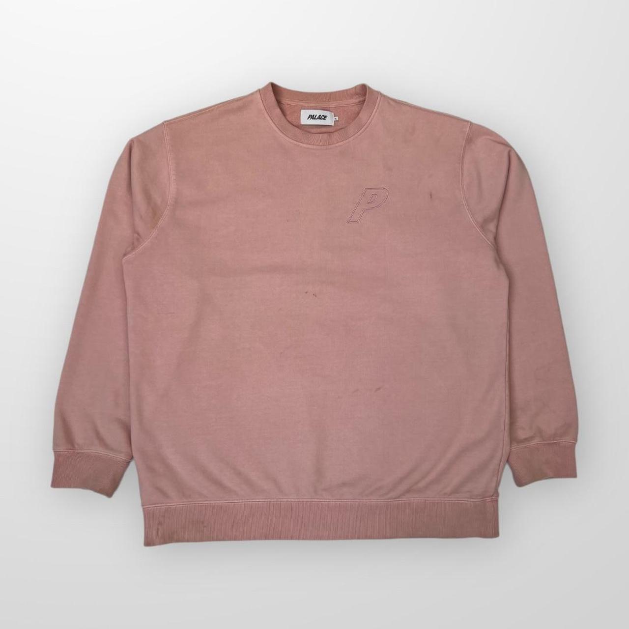 Palace Tri-Stitch Crew Sweatshirt In Pink