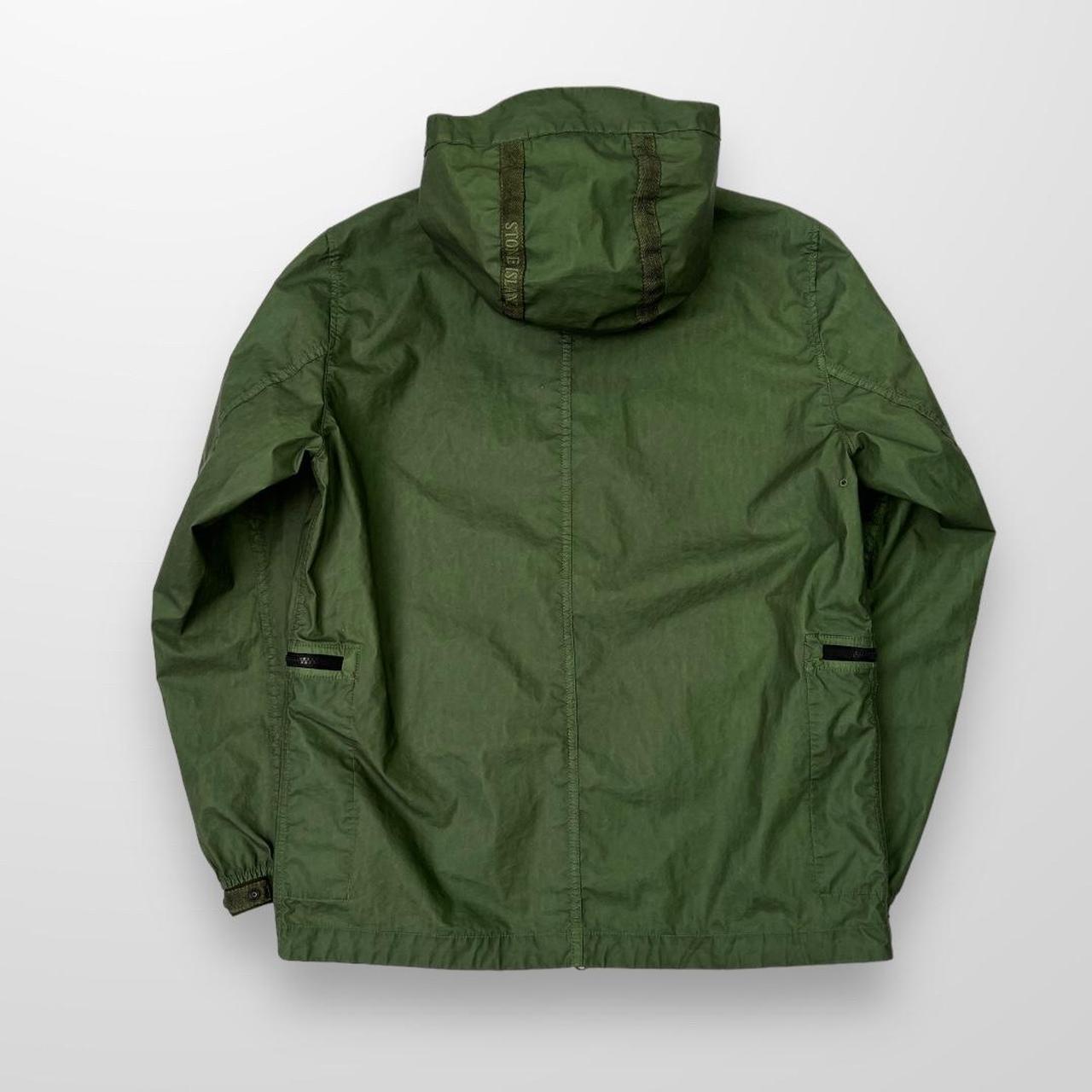 Stone Island Aggressive Gommato Jacket In Green