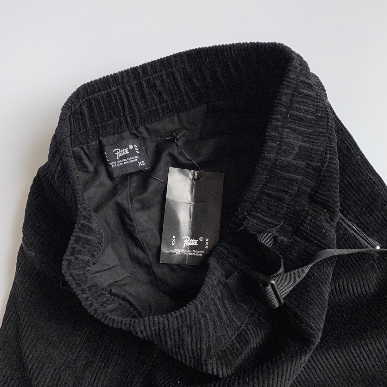 Patta Corduroy Joggger / Cargo Trousers In Black
