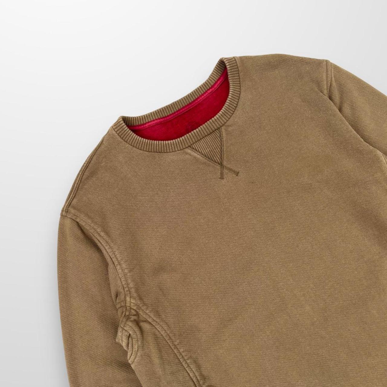 Maharishi Sweatshirt In Khaki Green & Red