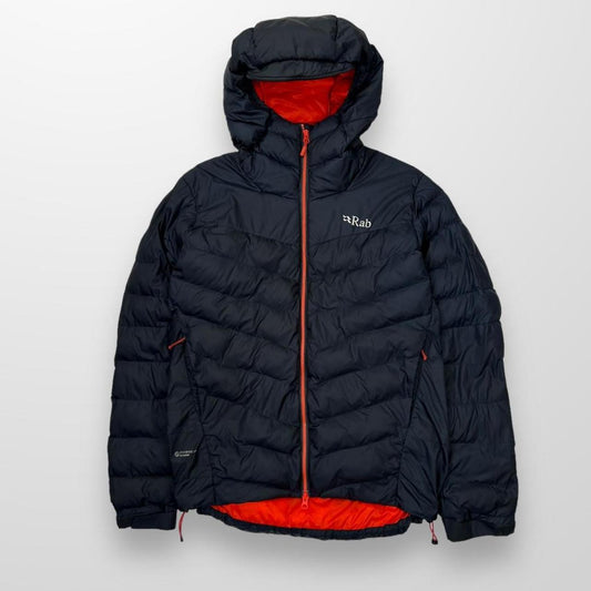 Rab Nebula Pro Puffer Jacket In Black & Orange