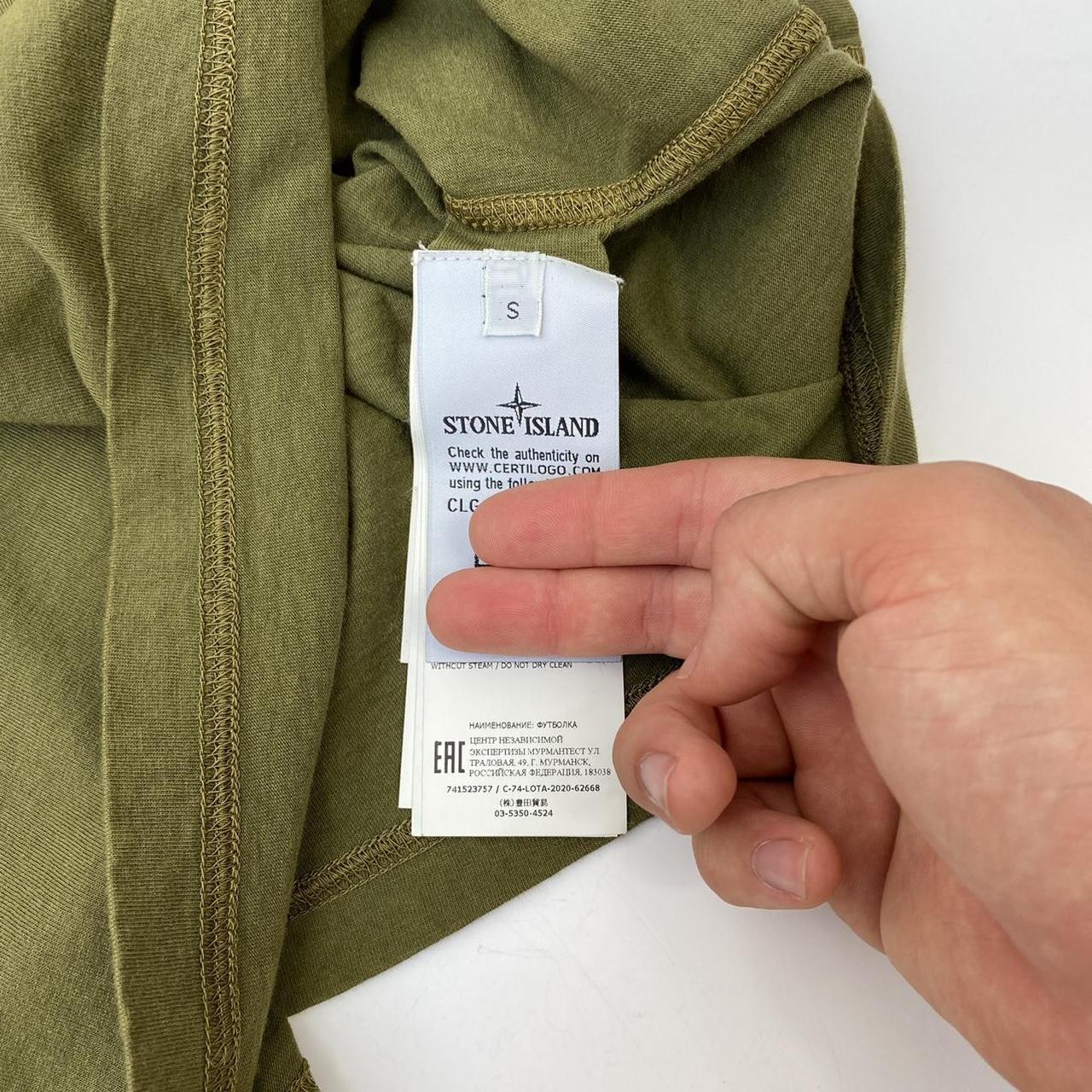 Stone Island Garment Dyed Fissato Compass Patch T-Shirt In Khaki