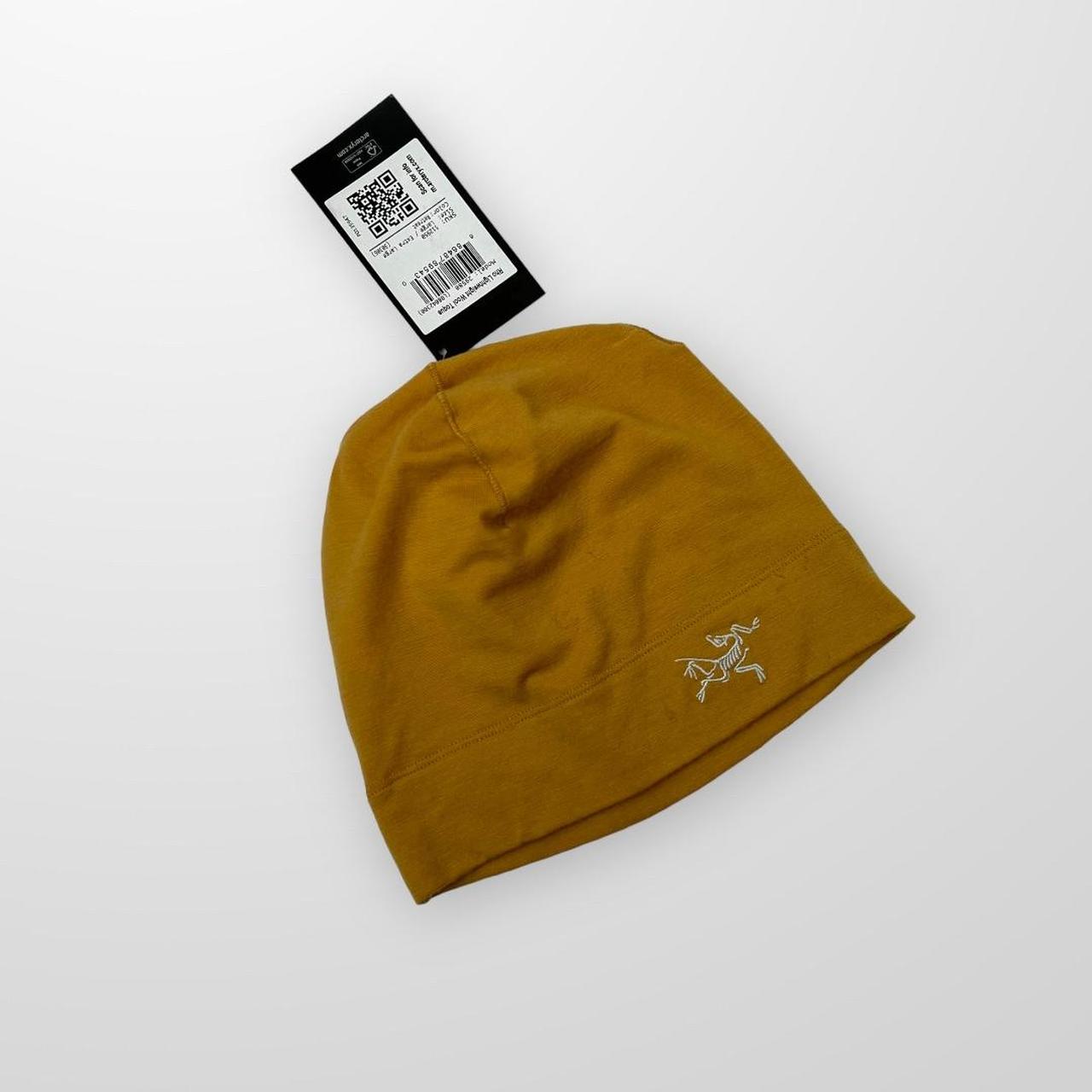 Arc'Teryx Rho Lightweight Wool Toque Beanie In “Retreat” / Mustard