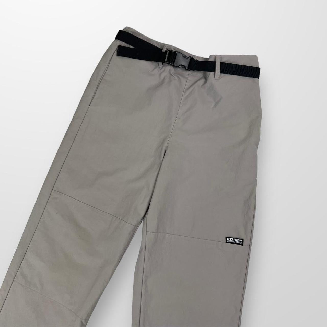 Stussy Hallow Waist Pack Track Pants W/ Built In Belt In Stone