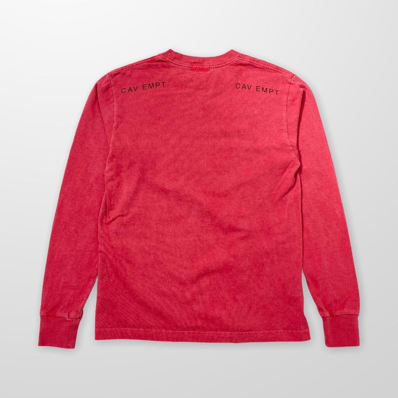 Cav Empt Long Sleeve Overdyed Graphic T-Shirt In Pink / Red