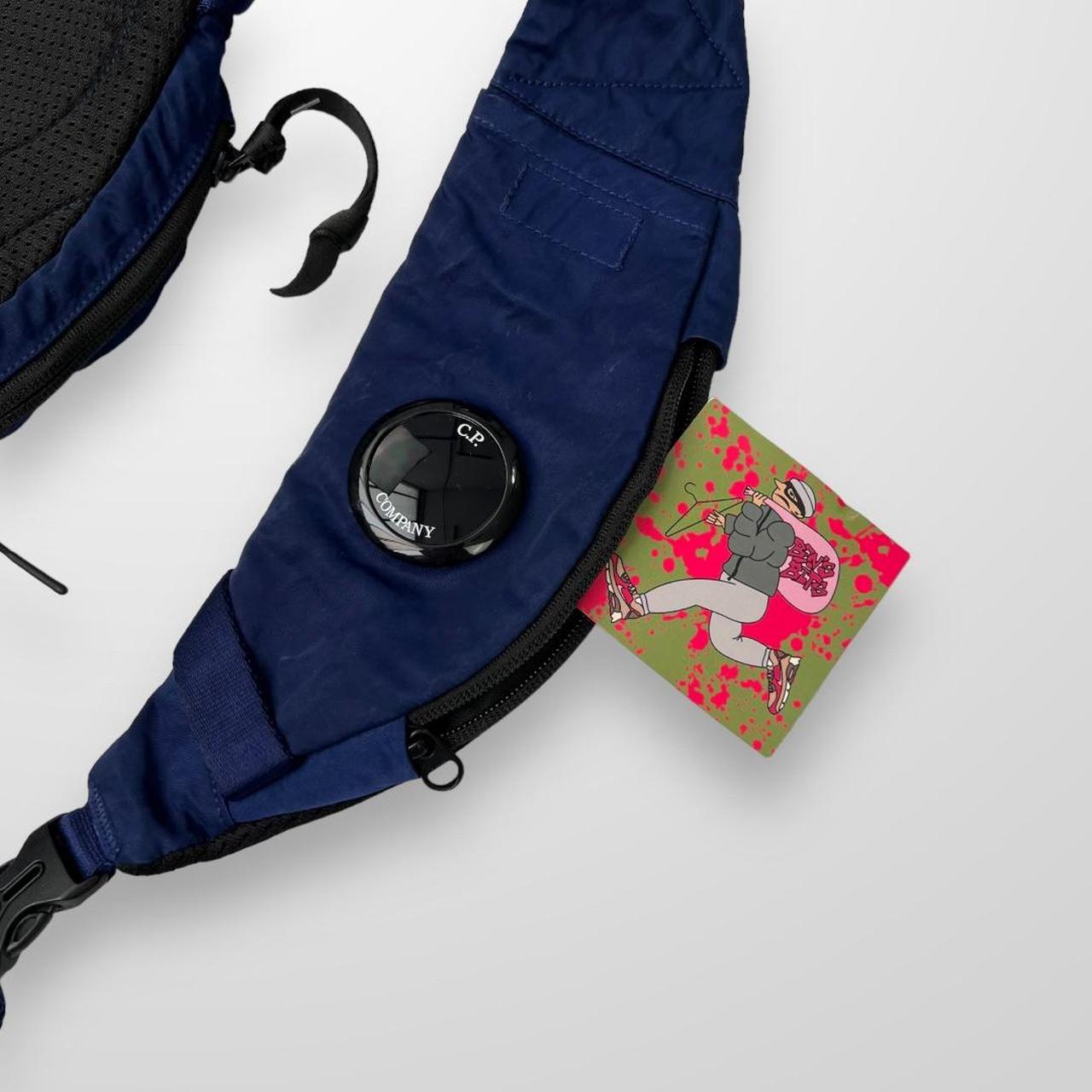 CP Company Nylon B Crossbody Backpack Lens Bag In Blue & Black