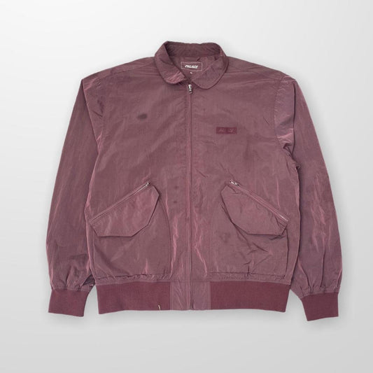Palace "F-Light Jacket" Nylon Shimmer Style Flight Jacket In Purple