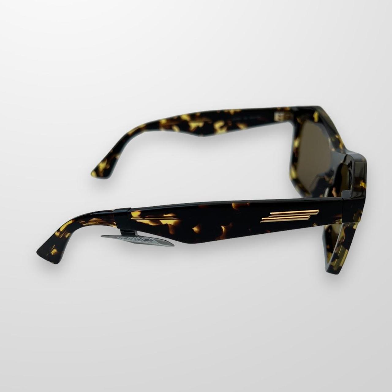 Bottega Veneta Sunglasses In Havana Brown