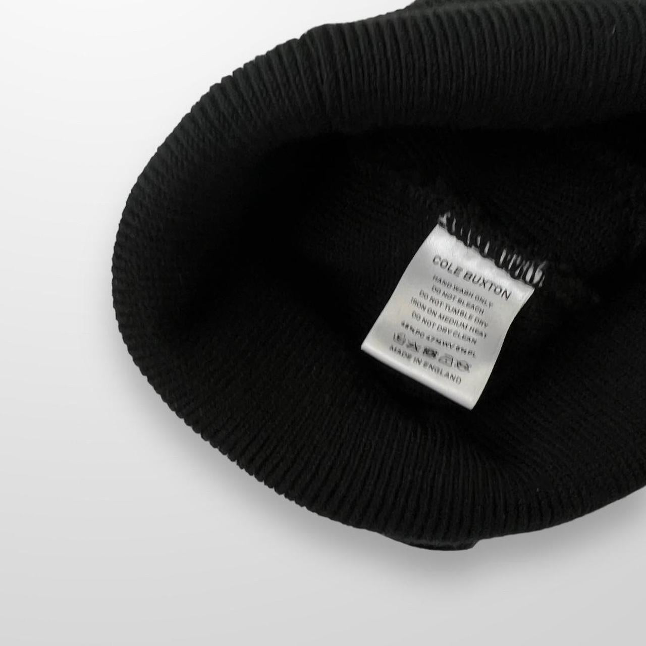 Cole Buxton Beanie In Black W/ White Tag