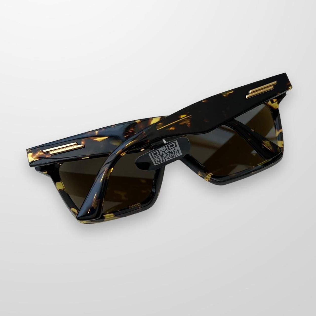 Bottega Veneta Sunglasses In Havana Brown