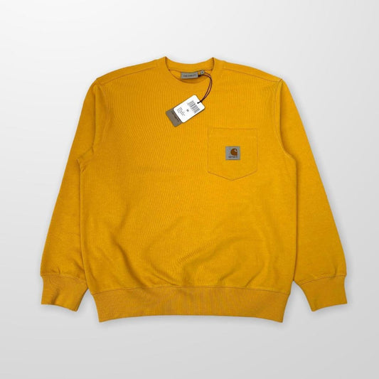 Carhartt WIP Pocket Sweatshirt In Popsicle / Yellow