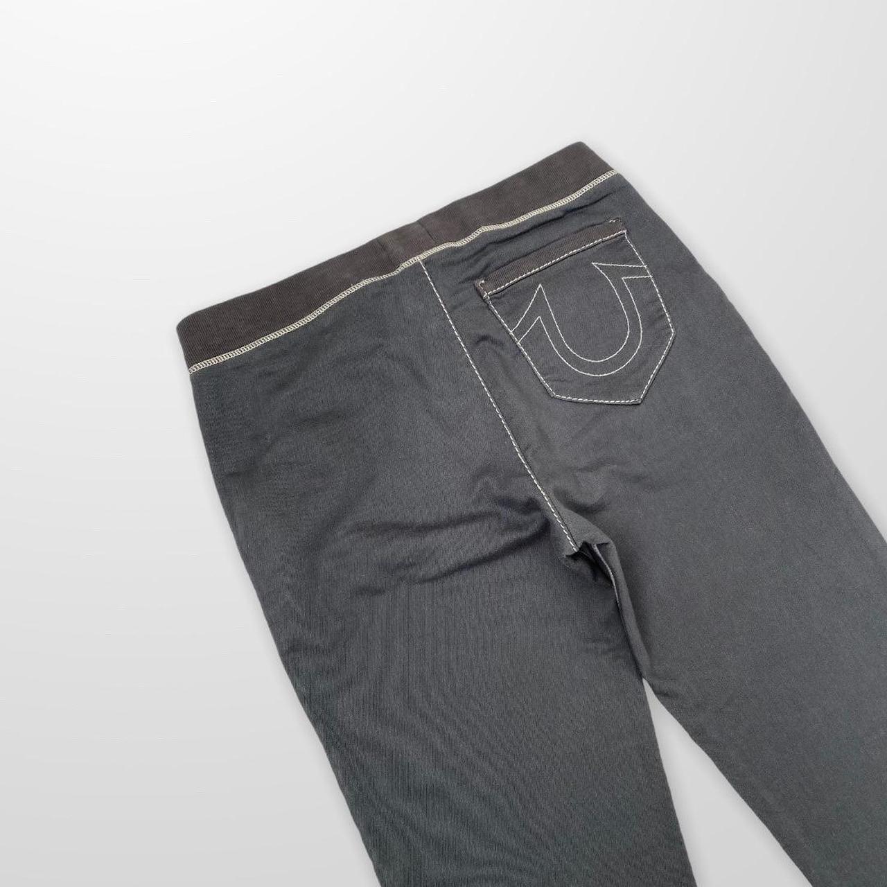 True Religion Big Stitch Full Tracksuit In Grey / White