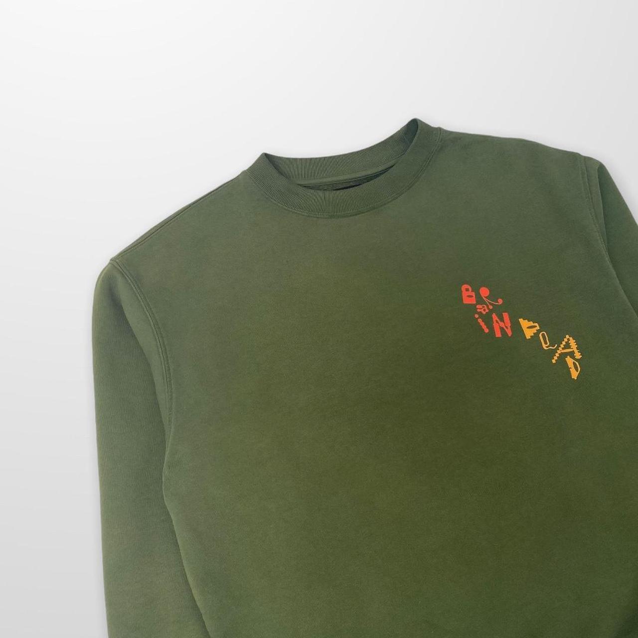 Brain Dead Crewneck Sweatshirt In Moss Green