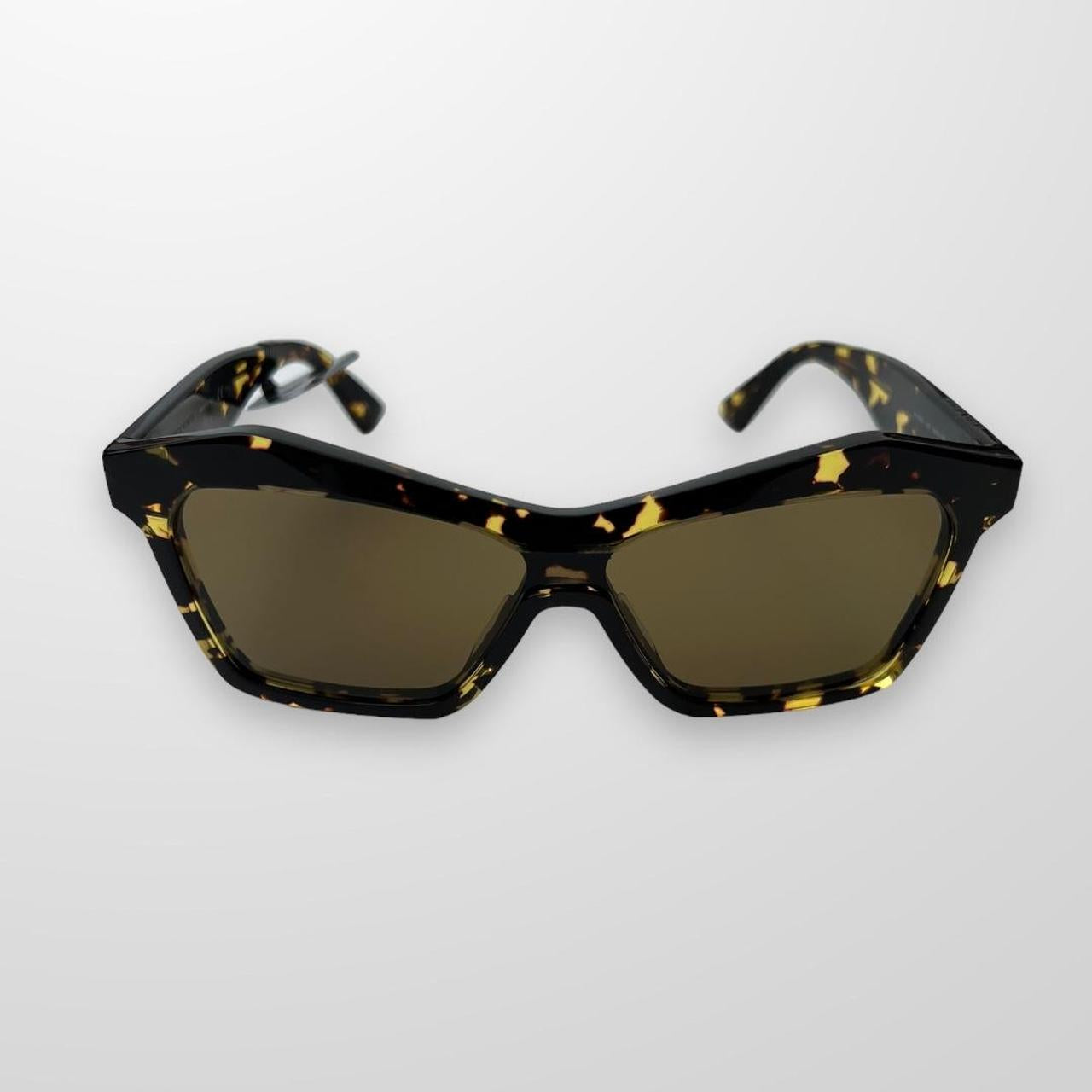 Bottega Veneta Sunglasses In Havana Brown