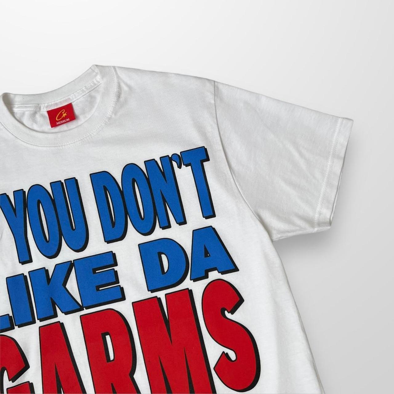 Corteiz 0208-Go-Suck-Ur-Mum T-shirt In White, Blue, Red & Yellow