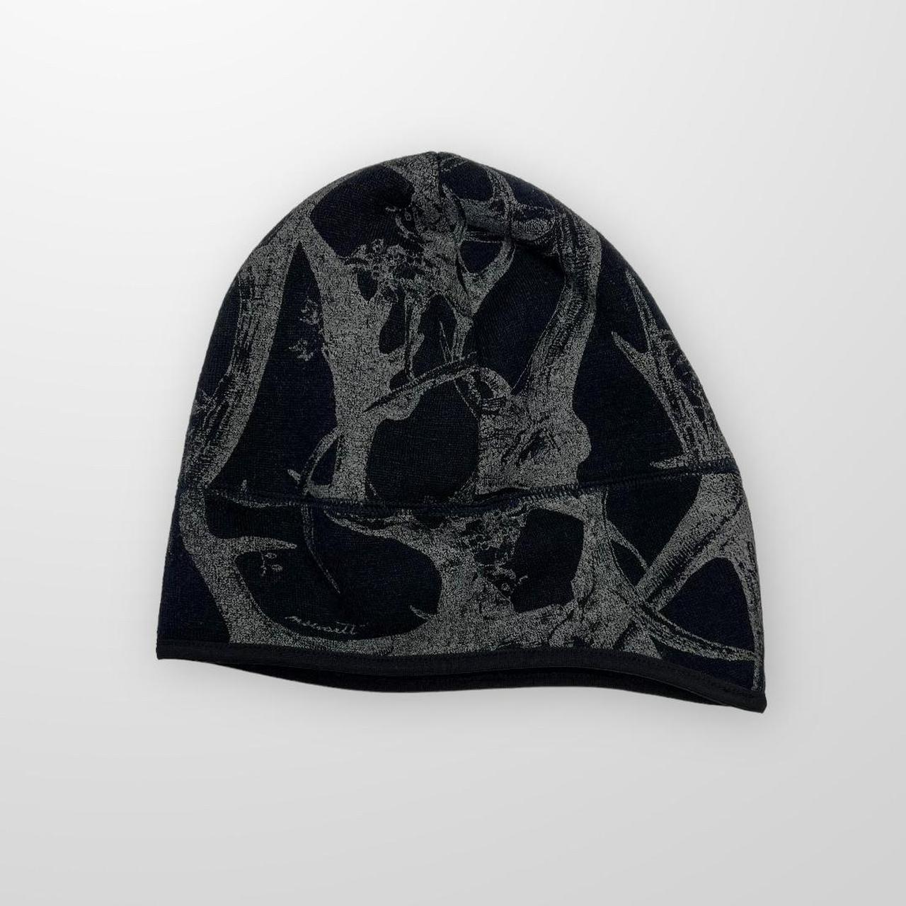 Norbit By Hitoshi Nozawa Boa Printed Beanie Hat In Navy