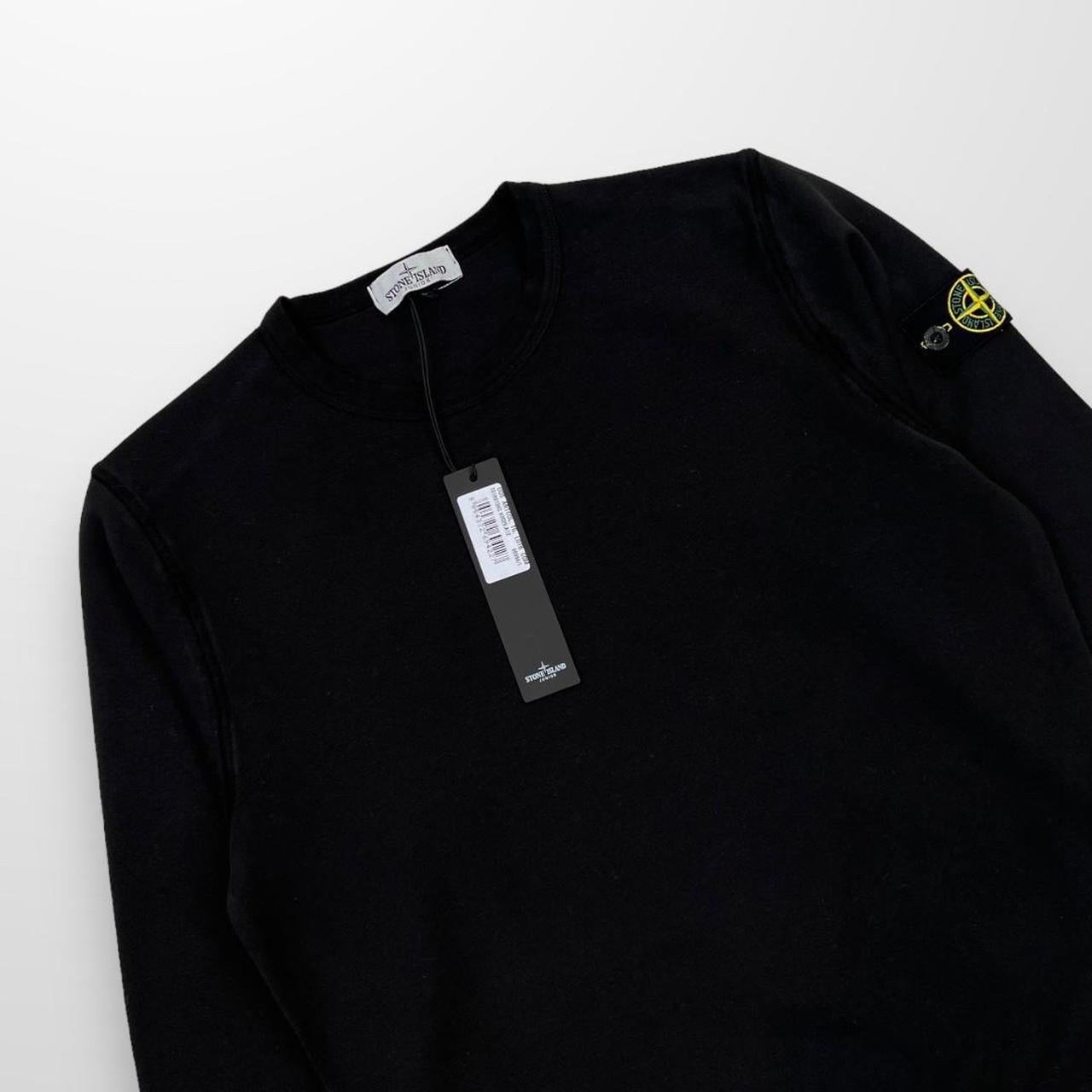 Stone Island Junior Crewneck Sweatshirt In Black