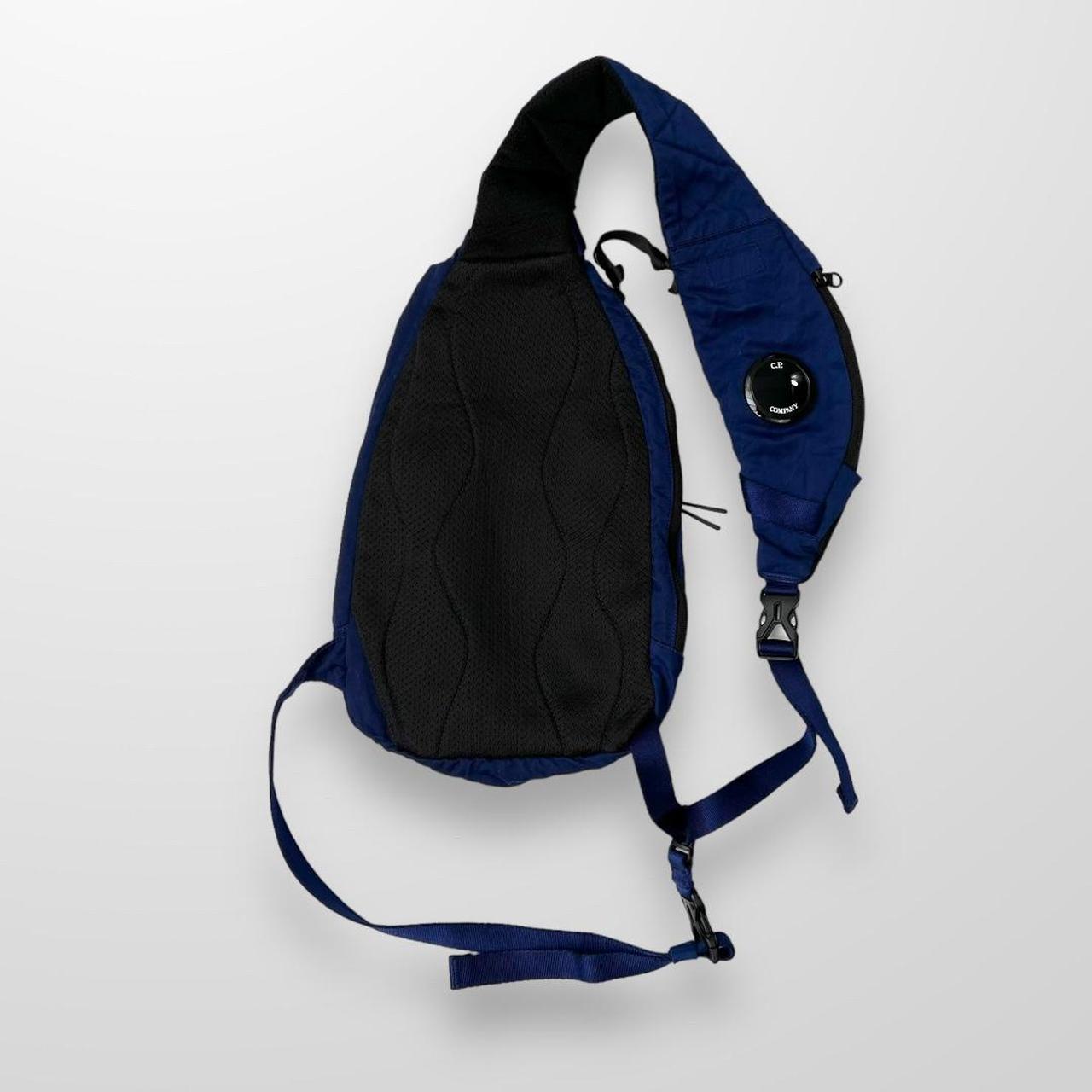 CP Company Nylon B Crossbody Backpack Lens Bag In Blue & Black