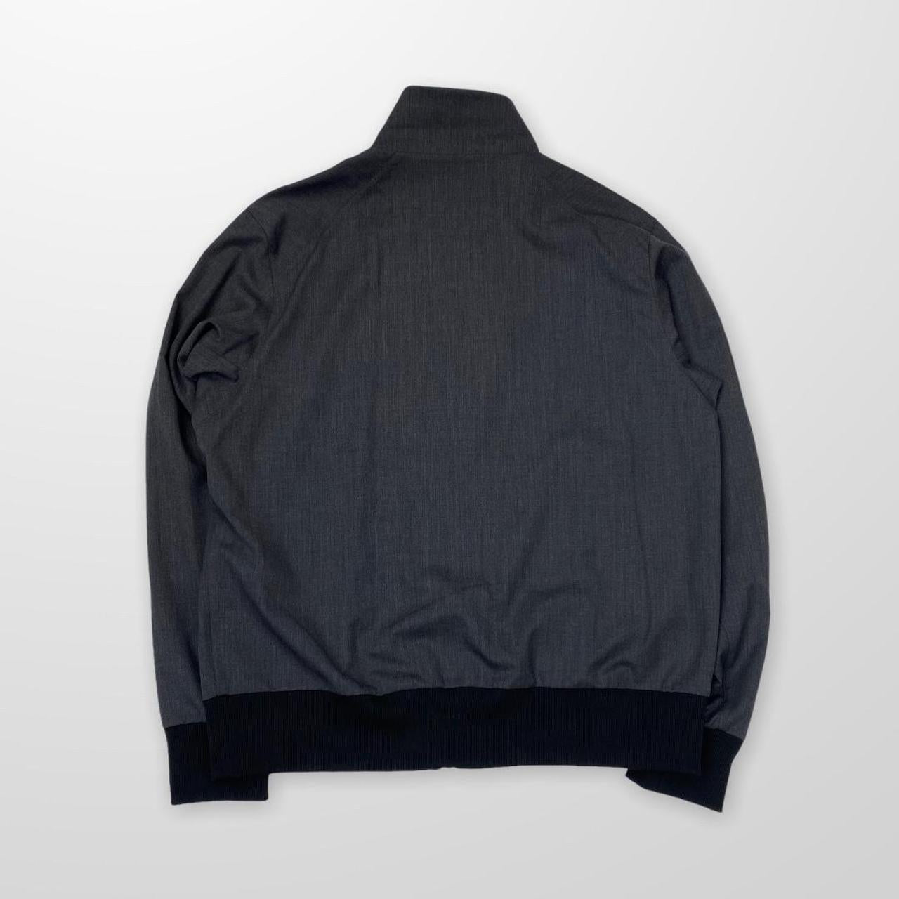 Y-3 Classic Logo Zip Up Track Jacket In Charcoal Grey