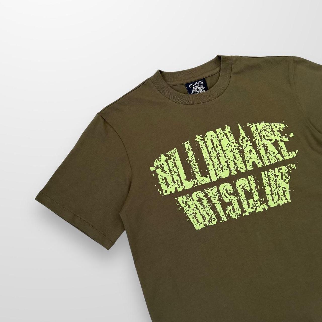 Billionaire Boys Club Static Logo T-Shirt In Olive Green