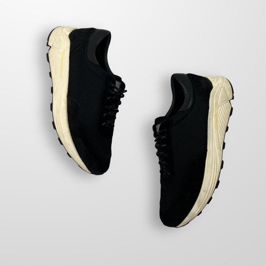 Our Legacy Mono Runner Trainers In Black W/ White Midsole