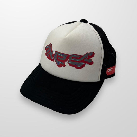 A Bathing Ape BAPE APE Trucker Cap In Black & White