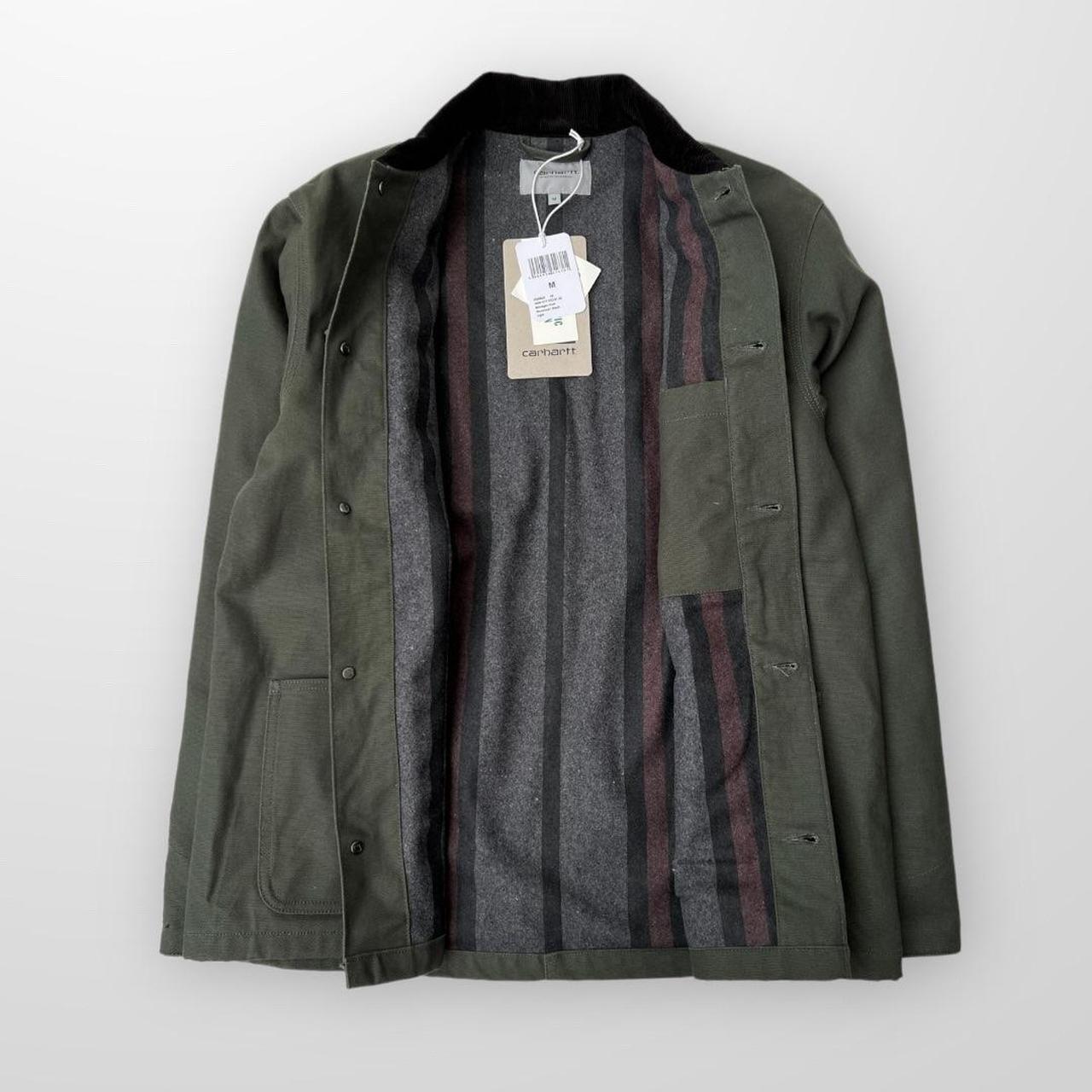 Carhartt WIP Michigan Coat (Winter) In Boxwood / Black Rigid