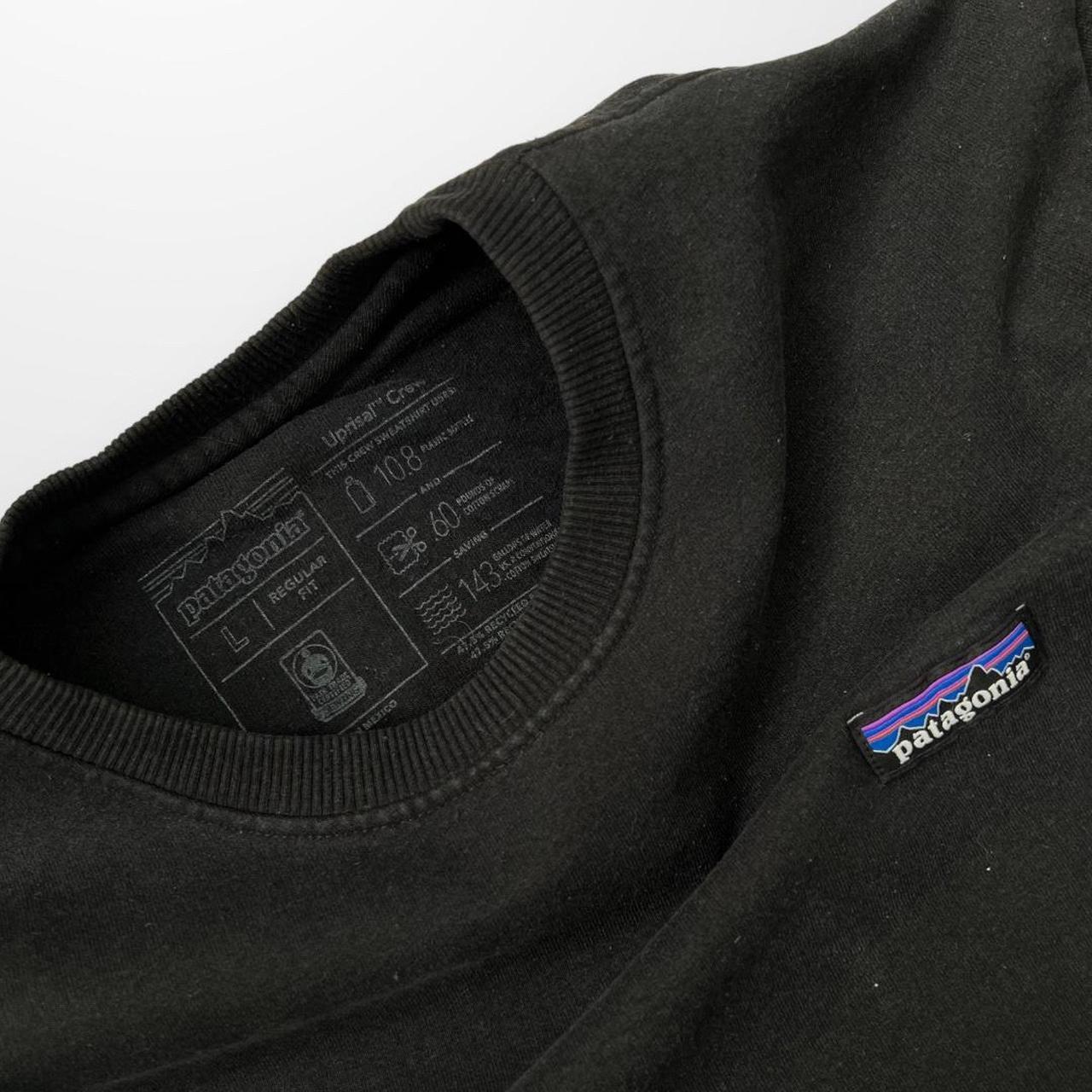 Patagonia Regenerative Organic Crewneck Sweatshirt In Black