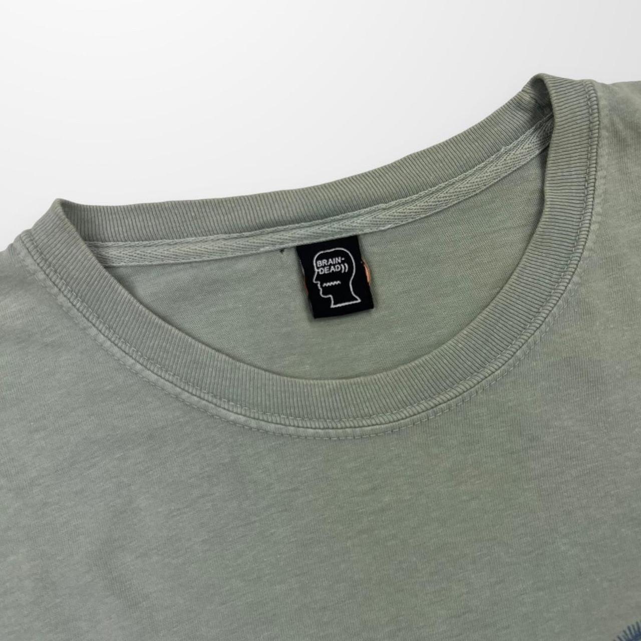 Brain Dead Graphics T-Shirt In Sage Green