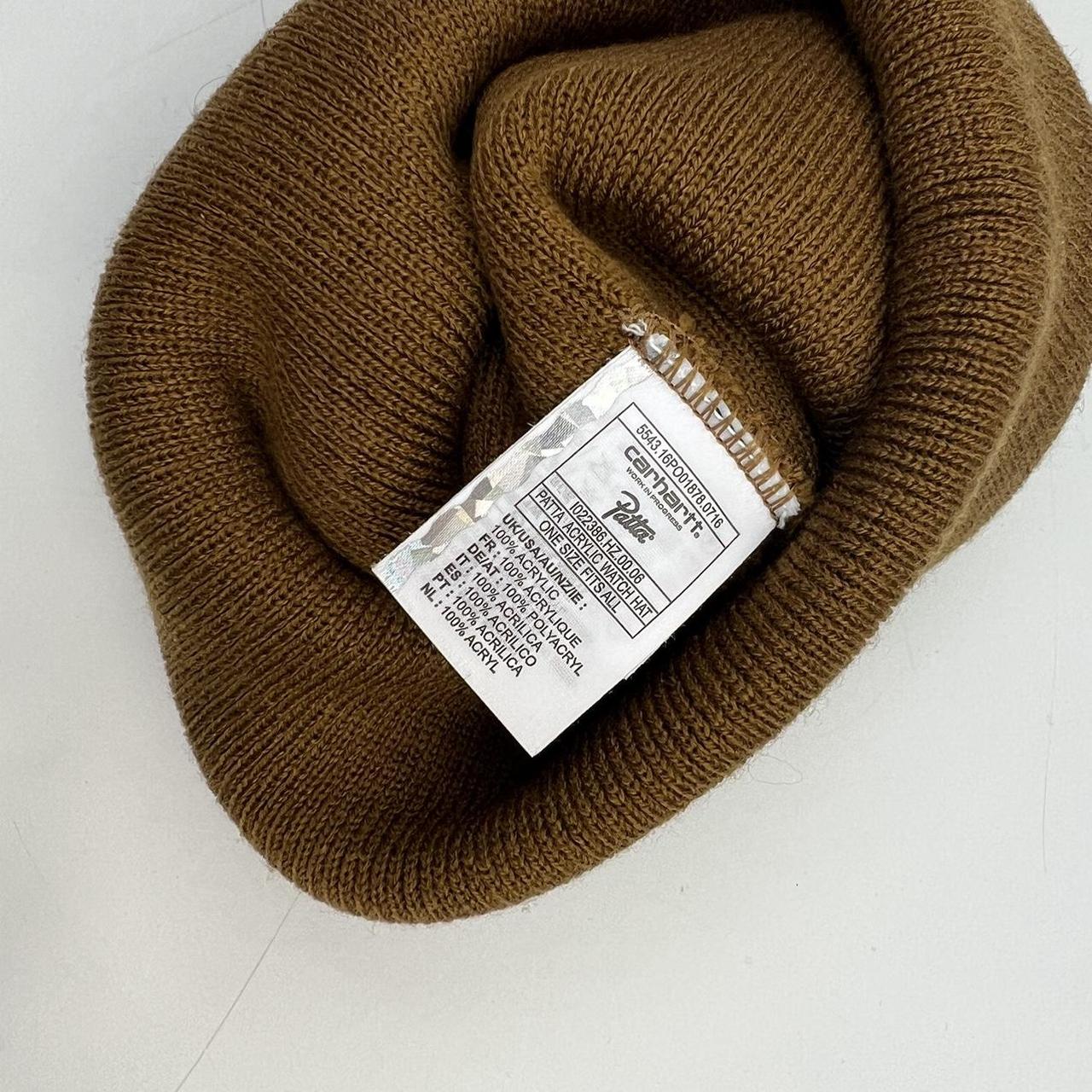 Carhartt WIP x Patta Acrylic Watch Beanie Hat In Brown