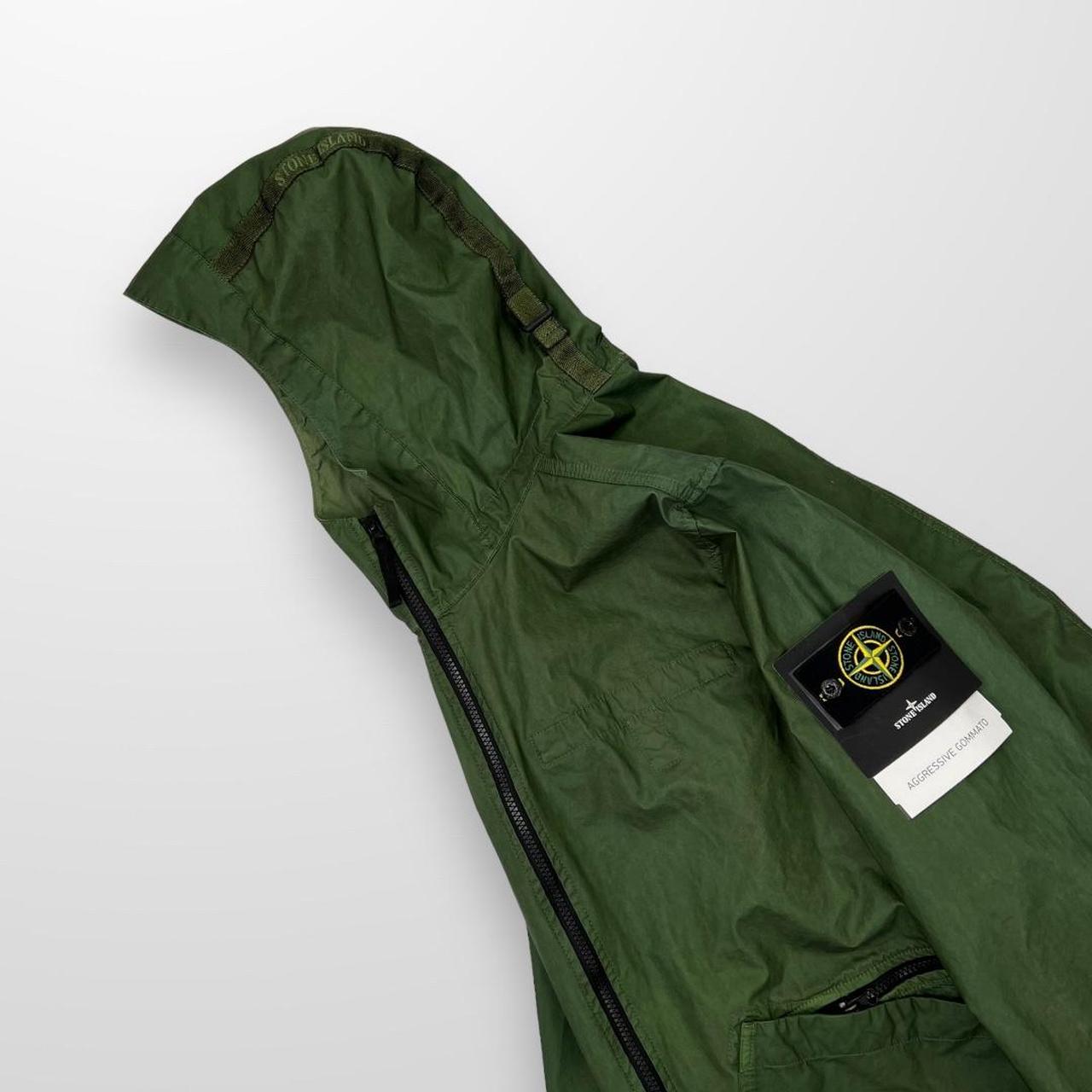 Stone Island Aggressive Gommato Jacket In Green