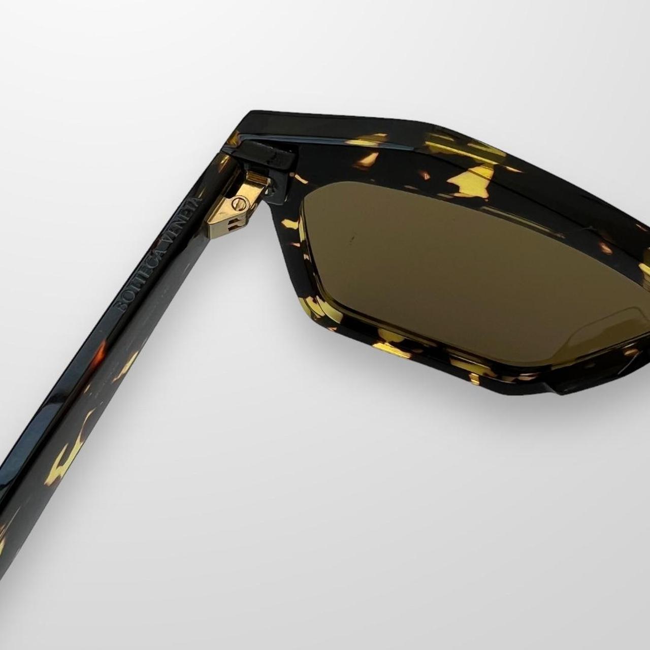 Bottega Veneta Sunglasses In Havana Brown