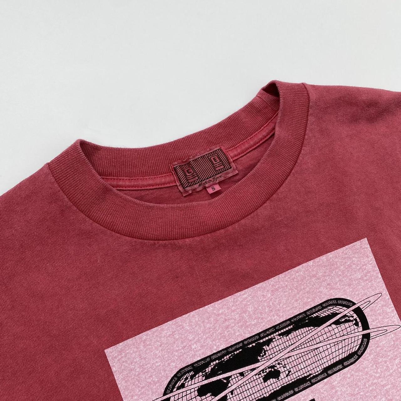 Cav Empt Long Sleeve Overdyed Graphic T-Shirt In Pink / Red