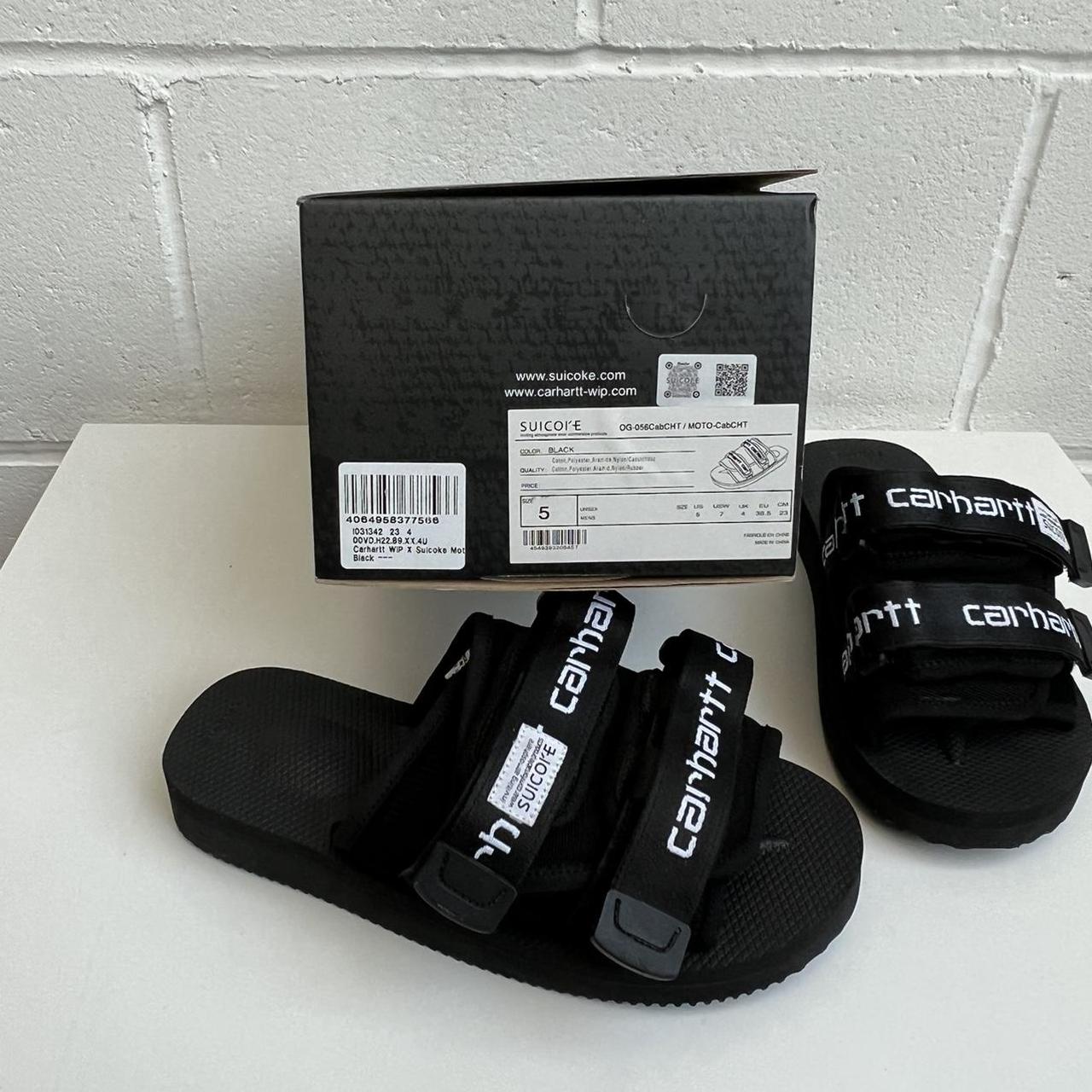 Suicoke Moto x Carhartt WIP Sandals In Black