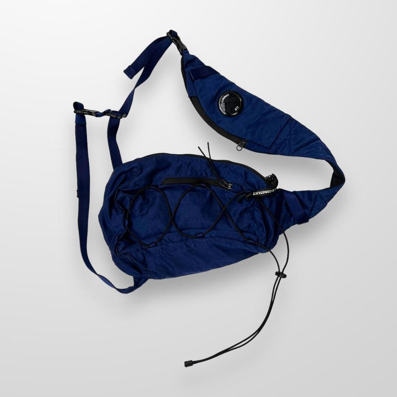 CP Company Nylon B Crossbody Backpack Lens Bag In Blue & Black